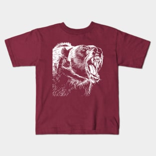 Animal grin, bear mouth. Ferocious Beast Kids T-Shirt